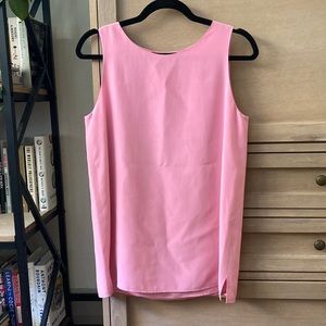 Silk top in Barbie pink